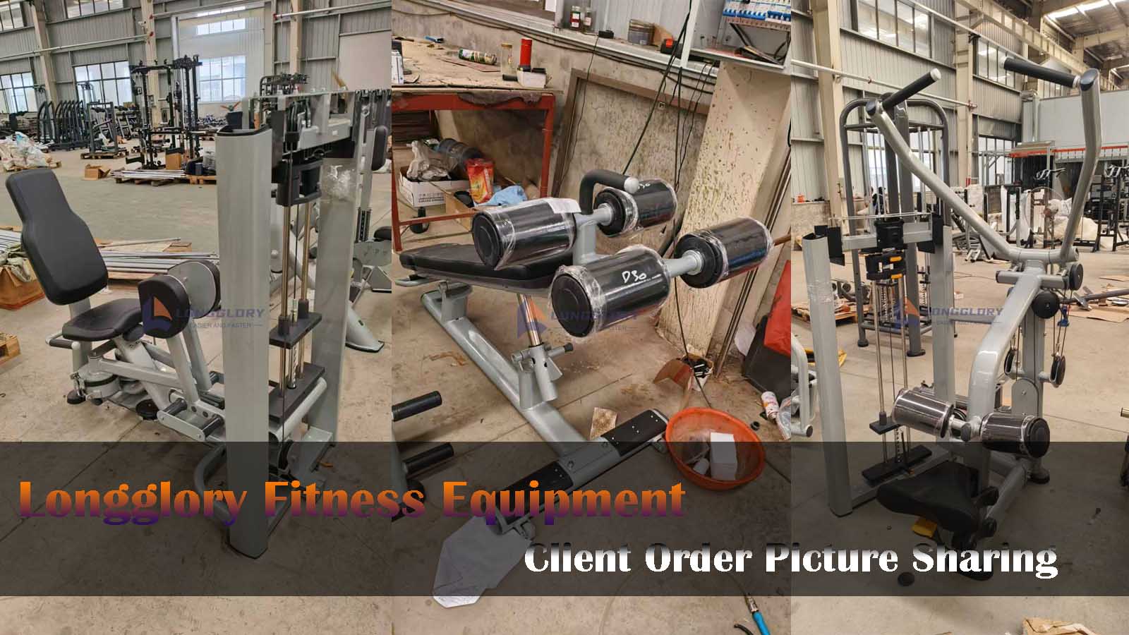 Compartilhamento de pedidos de equipamentos de fitness do cliente Longglory