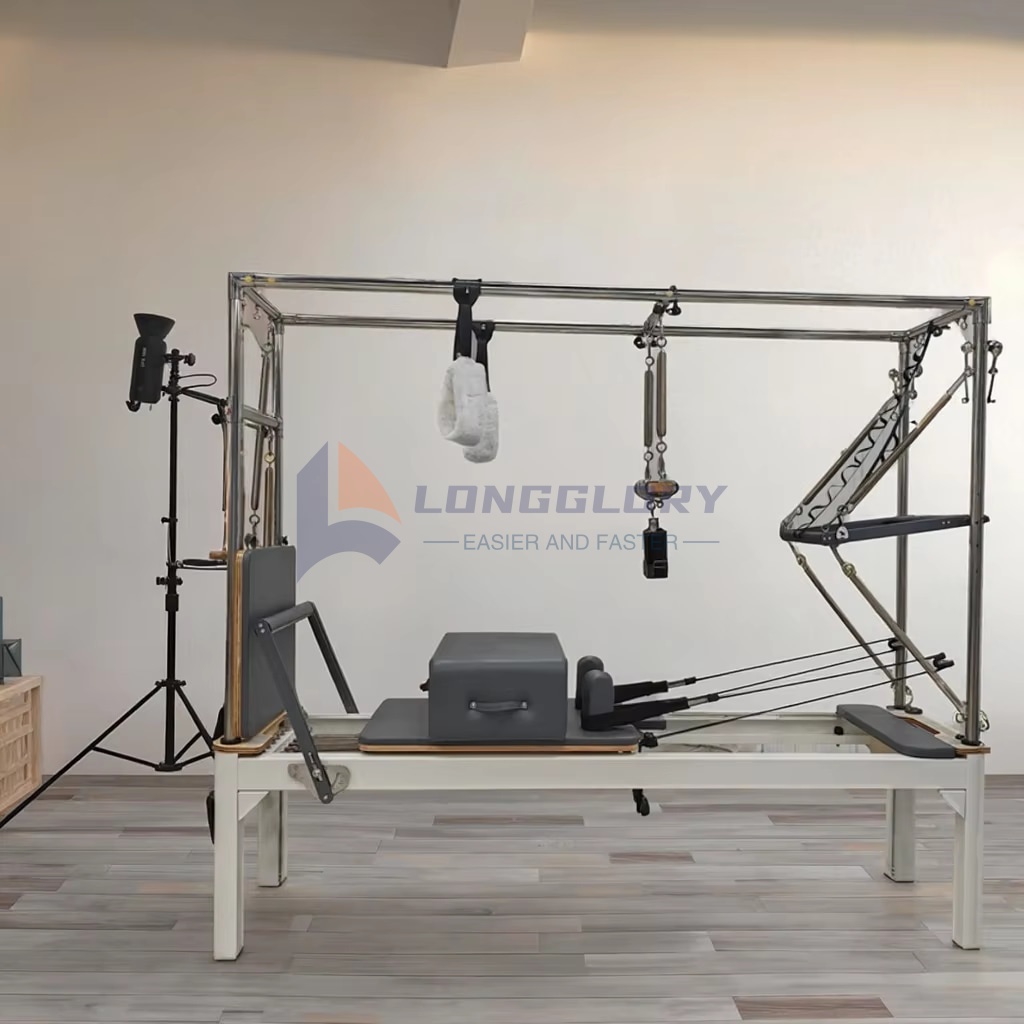 Pilates de alumínio 3 em 1 Cadillac Reformer