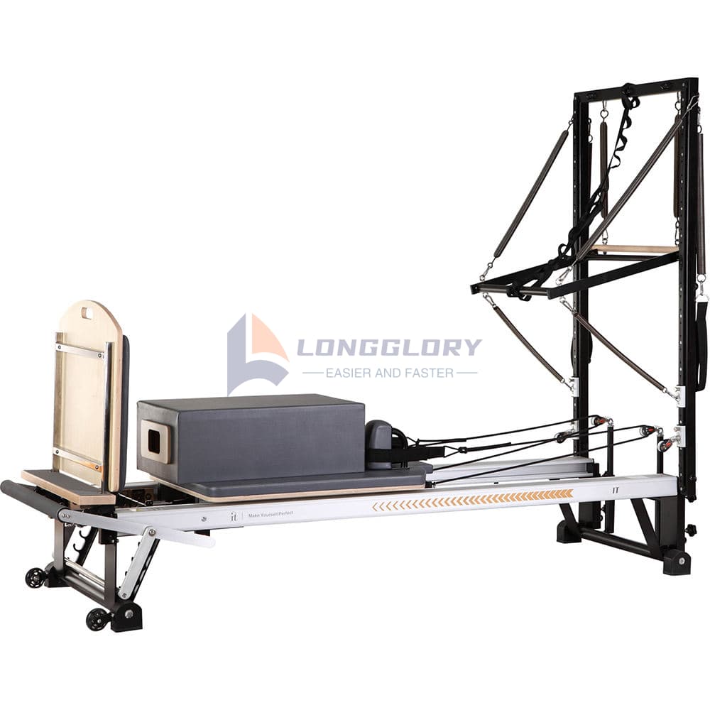 Reformador de Pilates de alumínio com meia torre