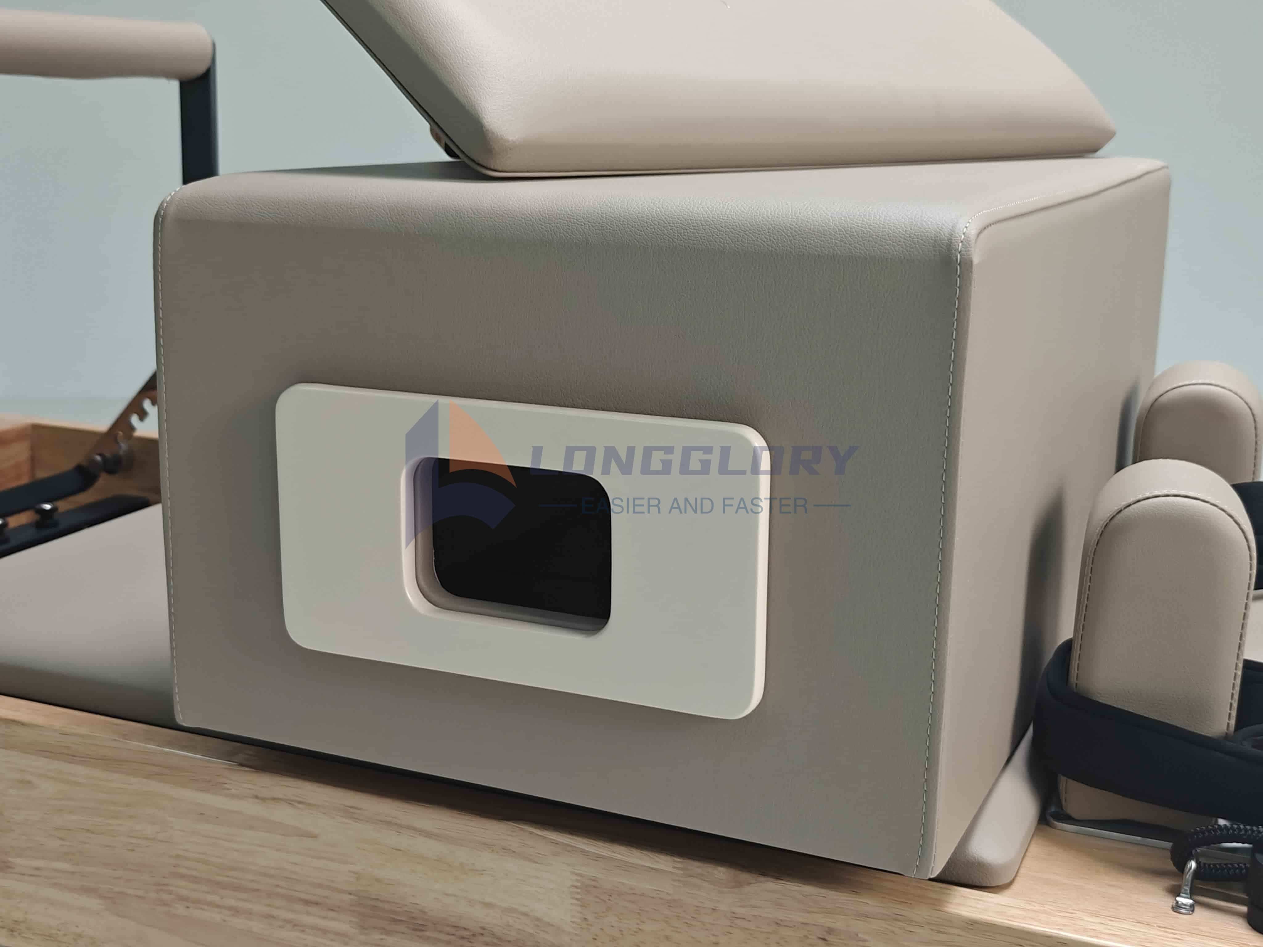 Aluminum Rises Oak Pilates Reformer