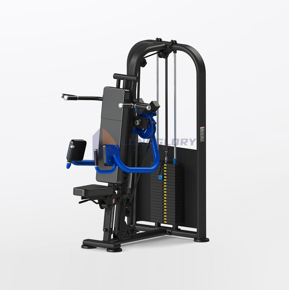 Elevação lateral assentada com pino carregado