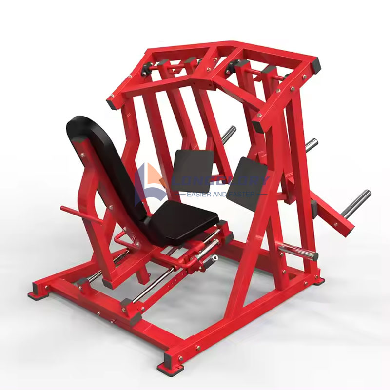 Leg press iso-lateral carregado com placa