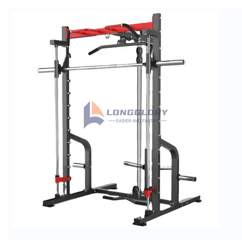 Rack de agachamento com pulldown lateral